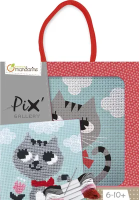 Produktbild von Avenue Mandarine Pix Gallery, Kreuzstich, Katze - Blau KC026O