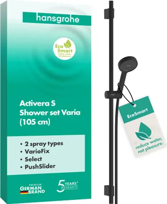 Zdjęcie produktu dla Hansgrohe Activera Select S Glide Kombinacja drążków 105 cm Czarny matowy