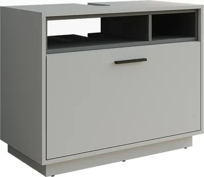 Image de Meuble sous vasque Vicco Beatrice Gris/Anthracite 80x64cm avec tiroir, Model 54889