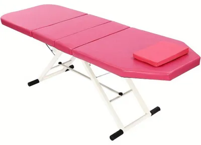 Productafbeelding van Massagetafel - Behandelbank - Massagebed - Behandeltafel - Inklapbare Massagebank Roze