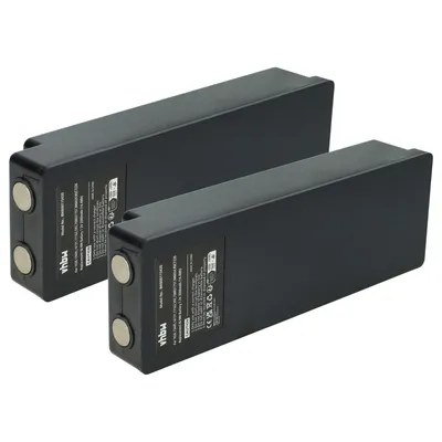 Produktbild von vhbw 2x Akku kompatibel mit Palfinger EEA2512, 960, 790, 590, RC400 Industrie-Funkfernsteuerung Fernbedienung (2000 mAh, 7,2 V, NiMH) - Schwarz