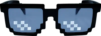 Produktbild von Oblique Unique Pixel Brille Spaßbrille Disco schwarz Retro für Geburtstag Jubiläum Fasching Karneval Motto Party