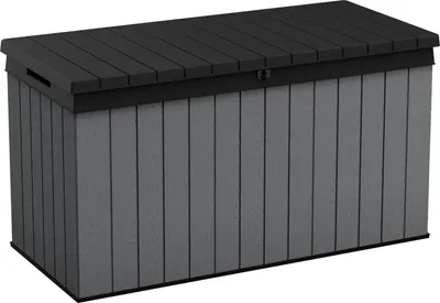 A storage box with a lid, shown from a three-quarter front view.
