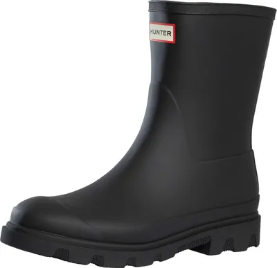A single black boot is shown against a white background.