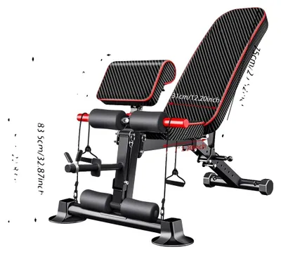 Obrázek produktu pro Bench na posilování, nosnost 350 kg, 8 poloh nastavení opěrky zad, černá barva