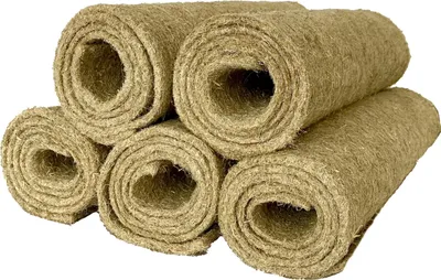 Produktbild von Nager-Teppich aus 100 %, Hanf 100 x 50 cm 5 mm dick, 5er Pack, Nagermatte, Hanfmatte geeignet als Käfig Bodenbedeckung für Nagetiere und Kleintiere, Nagerteppich, Käfigleinlage