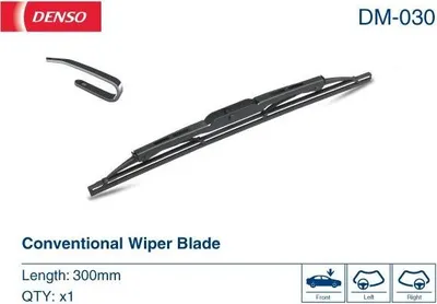 Produktbild von DENSO Standard Scheibenwischer für FORD Fiesta Mk6 Schrägheck (JA8, JR8) 300mm