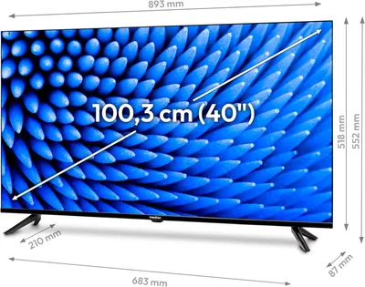 Produktbild von MEDION LIFE E14004 (MD 30225) TV 100,3 cm (40''), Full HD, HD Triple Tuner, integrierter Mediaplayer, CI+, 101,6 cm (40"), 1920 x 1080 Pixel, Full HD, LCD, DVB-C, DVB-S2, DVB-T2 HD, Schwarz