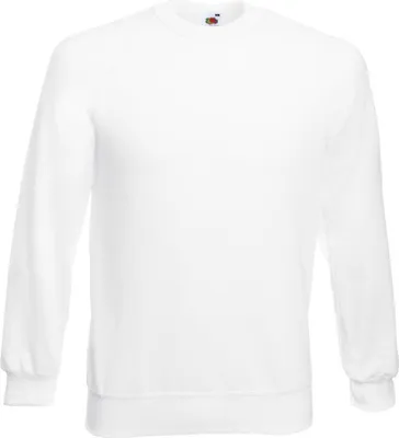 Produktbild von Fruit of the Loom 62-216-0 | Classic Raglan Sweatshirt Pullover - Farbe: White - Größe: XL