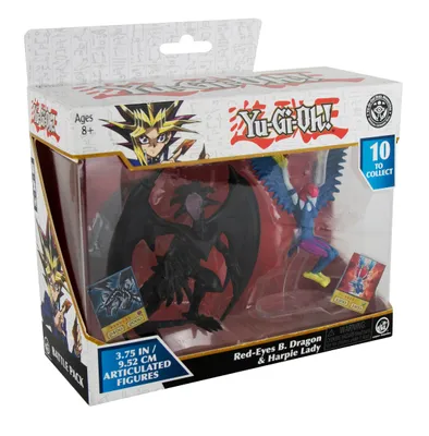 Zdjęcie produktu dla Super Impulse Yu-Gi-Oh! figurki akcji 2-pak Red-Eyes Black Dragon & Harpie Lady 10 cm
