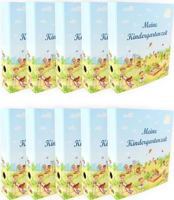 Produktbild von 10 Kindergarten Portfolio Ordner "Meine Kindergartenzeit"
