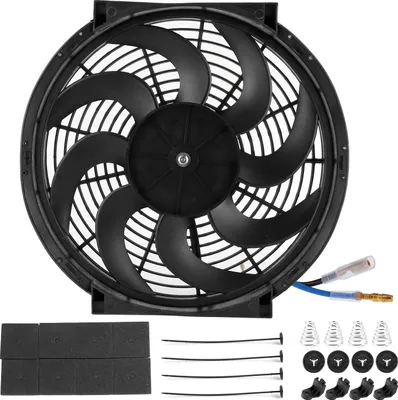 Produktbild von Elektrischer Kühlerlüfter, 14 Zoll, 90 W, universelle modifizierte Autoteile mit Montagesatz