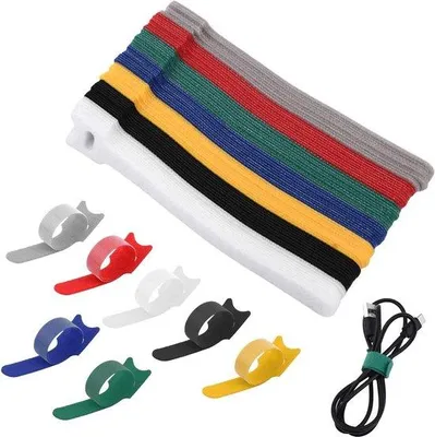 Produktbild von 70 Nylon-Kabelbinder-Set für Home Office - Selbstklebend - Nylon - Herstellbar - Kabelorganizer