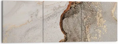 Produktbild von Bild auf Leinwand - Leinwandbild - 3 Teile - Stein Sand Abstraktion - 150x50cm - Wand Bild - Wanddeko - Wandbilder - Leinwanddruck - Bilder - Wanddekoration - Leinwand bilder - CA150x50-4778