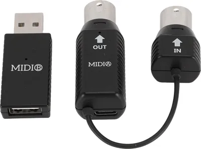 Imagen del producto de Adaptador MIDI inalámbrico USB de Sxhlseller, adaptador MIDI inalámbrico profesional, con rendimiento estable y compatible con pianos eléctricos y juegos, ideal para mezcladores digitales