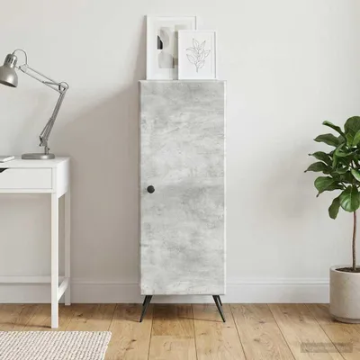 Immagine prodotto di Credenza vidaXL grigio cemento 33 x 34,5 x 90 cm in materiale derivato dal legno