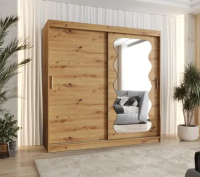 Obrázek produktu pro Šatní skříň 200 cm ROZANA - dub artisan