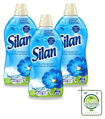 Produktbild von 3 x Silan Classic Blue Weichspüler - Frühlingsgefühl - 1144 ml - Großpackung - 3 Stücke