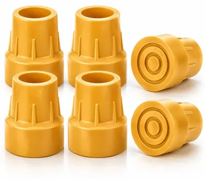 Image de Omgoods - Lot de 6 capuchons en caoutchouc de rechange pour pieds de tabourets et de déambulateurs
