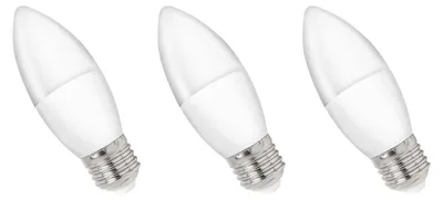 Produktbild von Spectrum E27 LED Kerzenlampe 4W 320lm 3000K Warmweiß 230V 3 Stück