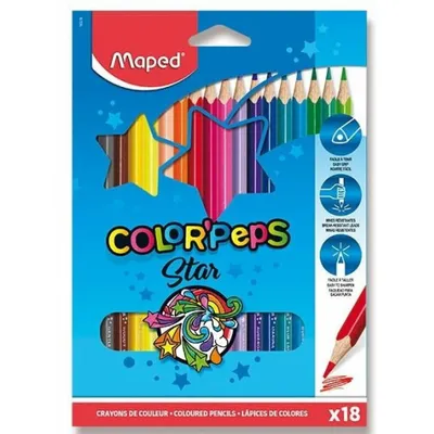 Obrázok produktu pre Farebné ceruzky Maped Color´Peps – 18 farieb Maped