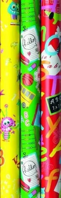 Produktbild von Geschenkpapier Einschulung Schulanfang 2m x 0,7m - 3 Rollen