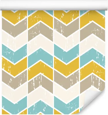 Immagine prodotto di 10m VLIES WALLPAPER rotolo minimalismo mosaico geometria motivo strisce XXL