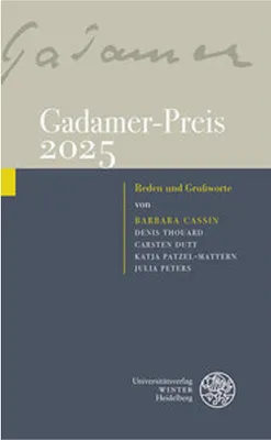 Obrázek produktu pro Gadamer-Preis 2025