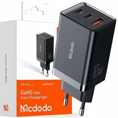 Immagine prodotto di Caricatore Usb-C Usb-A, Gan 5 Pro, Veloce, 65W, Mcdodo