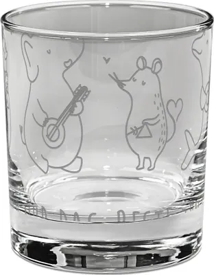 Produktbild von Mr. & Mrs. Panda Tumbler Big Band - Transparent - Geschenk, Gitarre, Musik, Lustige Sprüche, Lowball Glas, Whiskey, Elefant, Pinguin, Whiskyglas, Hund, Rocks