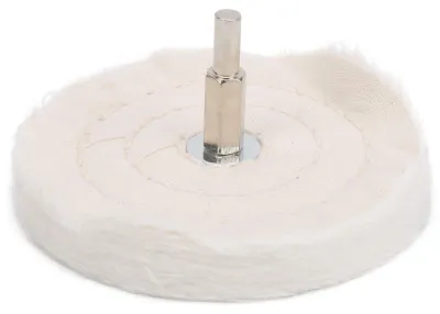 Polierscheibe aus Baumwolle, 100 mm, für Winkelschleifer