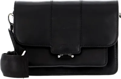 Image de SADDLER Cuir sac à épaule bandoulière Sigtuna Crossbody Bag Black noir