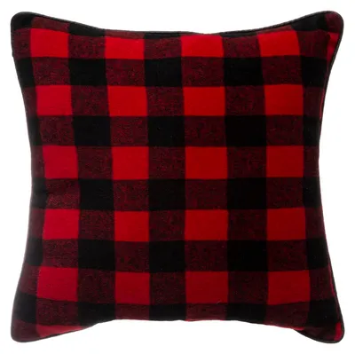 Produktbild von Dekokissen rot kariert, Polyester, 45 x 45 cm