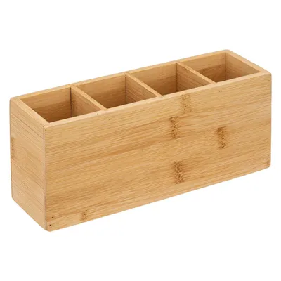 Zdjęcie produktu dla Organizer bambusowy, 4 przegrody