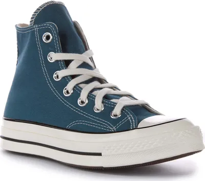 Produktbild von Converse Chuck 70 Hi Lace Up Trainer Damen In Teal Leinwand Sneakers – undefined / Blaugrün