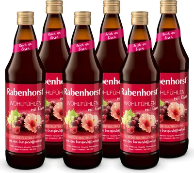 Produktbild von RABENHORST Wohlfühlen mit Eisen 6er Pack (6 x 700 ml)