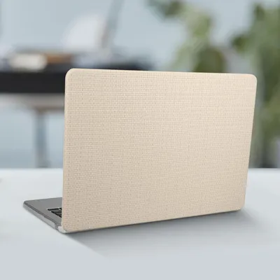 Produktbild von kwmobile Laptop Cover kompatibel mit Apple Macbook Air A2681 M2 2022 / A3113 M3 2024 Hülle - Notebook Schutzhülle im gewebten Design - Weiß