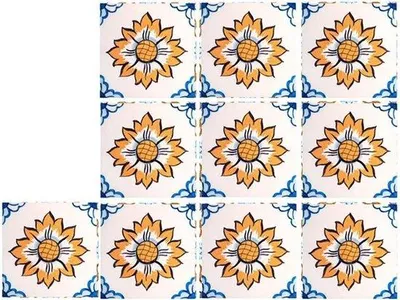 Produktbild von Tegelstickers 20x20 cm für Küche und Badezimmer - Wasserfest und Entfernbar - Dekorationsaccessoires mit Splashback-Design