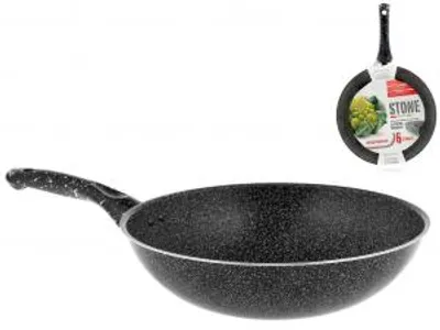 Immagine prodotto di HOMe Wok Un Manico Antiaderente 'Stone' Cm28 Pentole Cucina