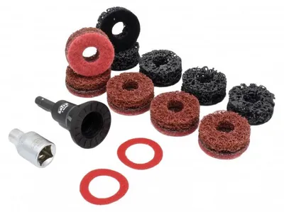 Immagine prodotto di Kit-set strumenti per la pulizia mozzo ruota, smerigliatrici, dischi abrasivi