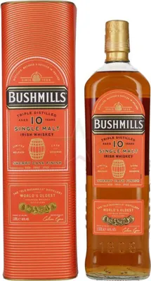Produktbild von Bushmills 10 Years Old Single Malt Irish Whiskey SHERRY CASK Finish 46.00 %  1,00 lt.