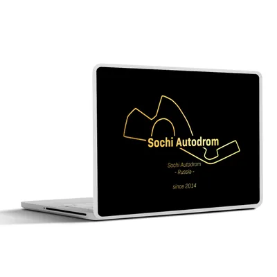 Produktbild von MuchoWow® Laptop Aufkleber Sticker Cover F1 - Sotschi - Rennstrecke 30x21 cm - Sticker für Laptop - Selbstklebend