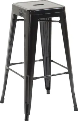 Produktbild von TPFLiving Barhocker Joy 2 Metall Schwarz