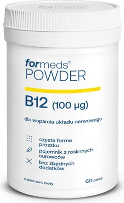 Productafbeelding van Formeds B12-poeder ter ondersteuning van het zenuwstelsel