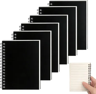 Obrázek produktu pro A6, linkovaný zápisník, 100 stran, spirálově vázaný, vhodný do školy i do kanceláře