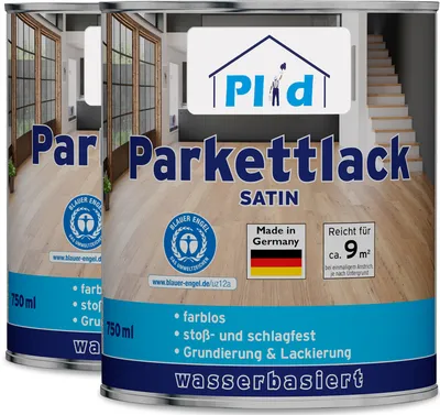 Produktbild von Plid Parkettlack farblos seidenglänzend 1,5 l, Klarlack innen
