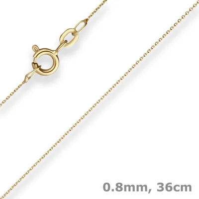 0-8mm-Ankerkette-flach-aus-585-Gelbgold-36cm