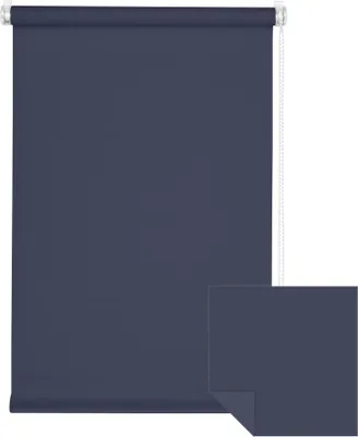 Produktbild von Verdunkelungsrollo Fenster ohne Bohren Tenebra Klemmfix 60x220cm dunkelblau VICTORIA M