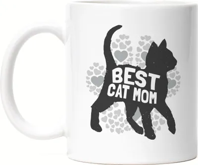 Produktbild von Best Cat Mom Tasse Katzen-Mama Geschenk Katzenliebhaber Katzenbesitzer Katzen Kätzchen Kaffeetasse