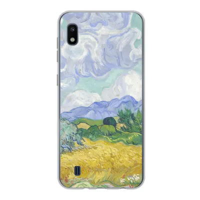 Produktbild von MuchoWow® Handyhülle Schutzhülle Hülle für Samsung Galaxy A10 Weizenfeld mit Zypressen - Vincent van Gogh Silikon Softcase Handy Hülle - Schutzhülle